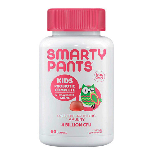 SmartyPants Kids Probiotic Complete Strawberry Creme 4 Billion CFU Supplement Gummies, 60 Ea